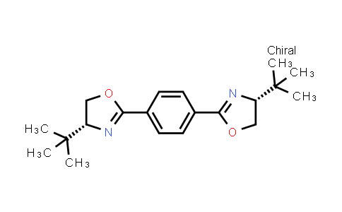 MC835595 | 906672-95-5 | (4S,4′S)-2,2′-(1,4-Phenylene)bis[4-(1,1-dimethylethyl)-4,5-dihydrooxazole]