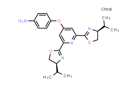 748811-12-3 | 4-[[2,6-Bis[(4S)-4,5-dihydro-4-(1-methylethyl)-2-oxazolyl]-4-pyridinyl]oxy]benzenamine