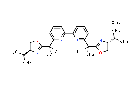 455318-01-1 | 6,6′-Bis[1-[(4S)-4,5-dihydro-4-(1-methylethyl)-2-oxazolyl]-1-methylethyl]-2,2′-bipyridine