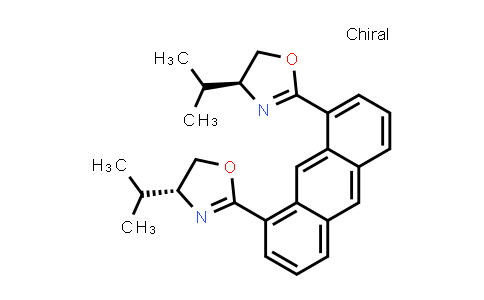 MC835624 | 756531-15-4 | (4S,4′S)-2,2′-(1,8-Anthracenediyl)bis[4,5-dihydro-4-(1-methylethyl)oxazole]