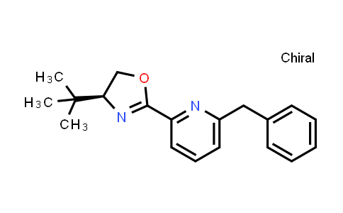 CAS No. 1800190-39-9, (S)-2-(6-Benzylpyridin-2-yl)-4-(tert-butyl)-4,5-dihydrooxazole