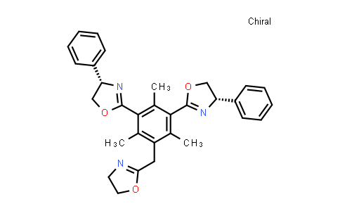 774577-30-9 | (4S)-2-[[3-[(4,5-Dihydro-2-oxazolyl)methyl]-5-[[(4S)-4,5-dihydro-4-phenyl-2-oxazolyl]methyl]-2,4,6-trimethylphenyl]methyl]-4,5-dihydro-4-phenyloxazole