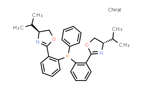 DY835852 | 186964-12-5 | (4S,4'S)-2,2'-((Phenylphosphinediyl)bis(2,1-phenylene))bis(4-isopropyl-4,5-dihydrooxazole)