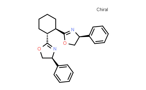 568588-45-4 | (1R,2R)-1,2-Bis((S)-4-phenyl-4,5-dihydrooxazol-2-yl)cyclohexane