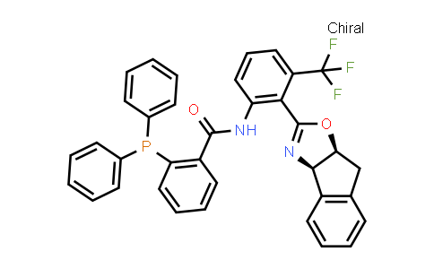 MC836030 | 2750202-77-6 | N-(2-((3aR,8aS)-8,8a-Dihydro-3aH-indeno[1,2-d]oxazol-2-yl)-3-(trifluoromethyl)phenyl)-2-(diphenylphosphino)benzamide