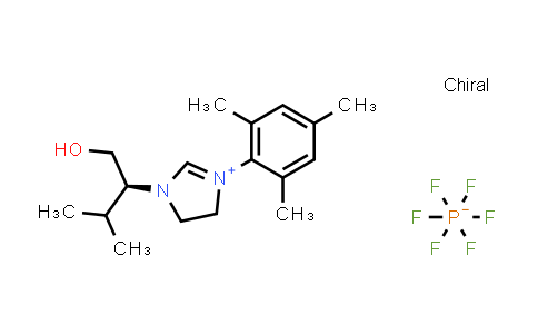 850469-00-0 | (S)-1-(1-Hydroxy-3-methylbutan-2-yl)-3-mesityl-4,5-dihydro-1H-imidazol-3-ium hexafluorophosphate(V)