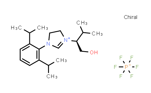 850469-07-7 | (S)-1-(2,6-Diisopropylphenyl)-3-(1-hydroxy-3-methylbutan-2-yl)-4,5-dihydro-1H-imidazol-3-ium hexafluorophosphate(V)