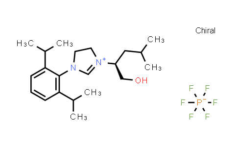 2067324-20-1 | (S)-1-(2,6-Diisopropylphenyl)-3-(1-hydroxy-4-methylpentan-2-yl)-4,5-dihydro-1H-imidazol-3-ium hexafluorophosphate(V)