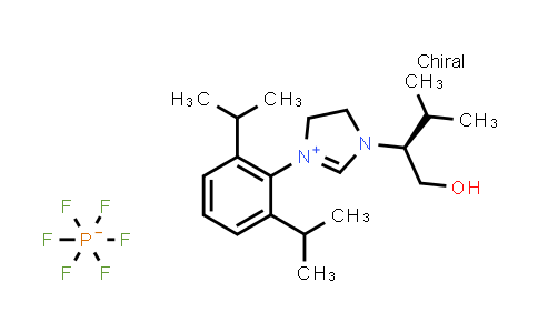 850469-08-8 | (S)-3-(2,6-Diisopropylphenyl)-1-(1-hydroxy-3-methylbutan-2-yl)-4,5-dihydro-1H-imidazol-3-ium hexafluorophosphate(V)