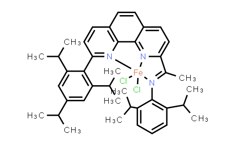 MC836298 | 2751680-96-1 | Iron, [2,6-bis(1-methylethyl)-N-[1-[9-[2,4,6-tris(1-methylethyl)phenyl]-1,10-phenanthrolin-2-yl-κN1,κN10]ethylidene]benzenamine-κN]dichloro-, (SP-5-13)-