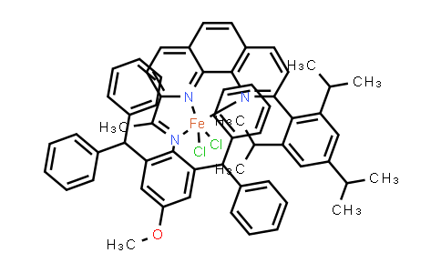 MC836310 | 2751680-97-2 | Iron, [2,6-bis(diphenylmethyl)-4-methoxy-N-[1-[9-[2,4,6-tris(1-methylethyl)phenyl]-1,10-phenanthrolin-2-yl-κN1,κN10]ethylidene]benzenamine-κN]dichloro-, (SP-5-13)-
