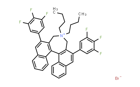 887938-70-7 | 4,4-Dibutyl-2,6-bis(3,4,5-trifluorophenyl)-4,5-dihydro-3H-dinaphtho[2,1-c:1',2'-e]azepin-4-ium bromide