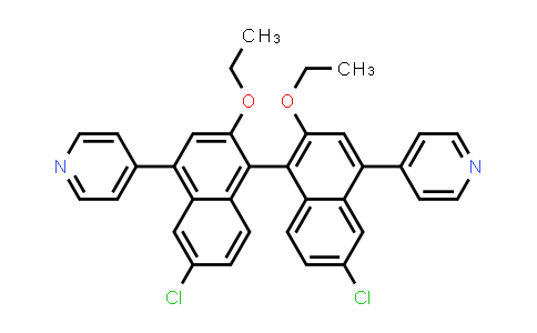 431043-34-4 | 4,4'-[(1R)-6,6'-Dichloro-2,2'-diethoxy[1,1'-binaphthalene]-4,4'-diyl]bispyridine
