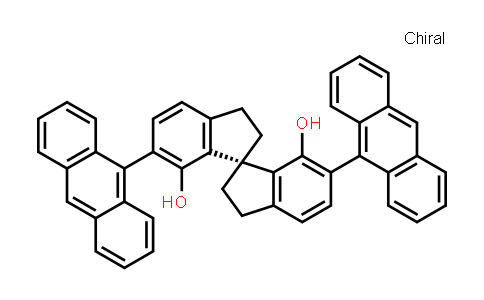 CAS No. 1345628-15-0, (R)-6,6'-Di-9-anthracenyl-2,2',3,3'-tetrahydro-1,1'-spirobi[1H-indene]-7,7'-diol