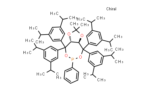 1361146-90-8 | (3aR,8aR)-(-)-4,4,8,8-Tetrakis(3,5-di-i-propylphenyl)tetrahydro-2,2-dimethyl-6-phenyl-1,3-dioxolo[4,5-e]dioxaphosphepin
