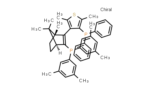 868851-48-3 | (4-((1R,4S)-3-(Bis(3,5-dimethylphenyl)phosphino)-1,7,7-trimethylbicyclo[2.2.1]hept-2-en-2-yl)-2,5-dimethylthiophen-3-yl)diphenylphosphine