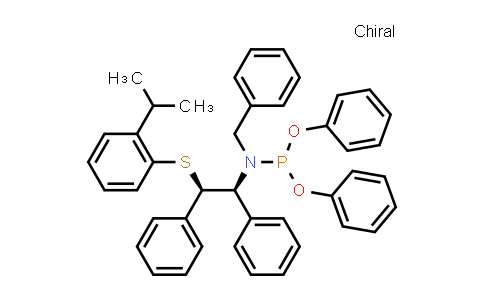 2137862-63-4 | Diphenyl benzyl((1S,2R)-2-((2-isopropylphenyl)thio)-1,2-diphenylethyl)phosphoramidite