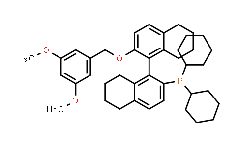 1614237-95-4 | Dicyclohexyl(2'-((3,5-dimethoxybenzyl)oxy)-5,5',6,6',7,7',8,8'-octahydro-[1,1'-binaphthalen]-2-yl)phosphine
