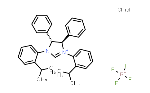 372517-14-1 | (4R,5R)-1,3-Bis(2-isopropylphenyl)-4,5-diphenyl-4,5-dihydro-1H-imidazol-3-ium tetrafluoroborate