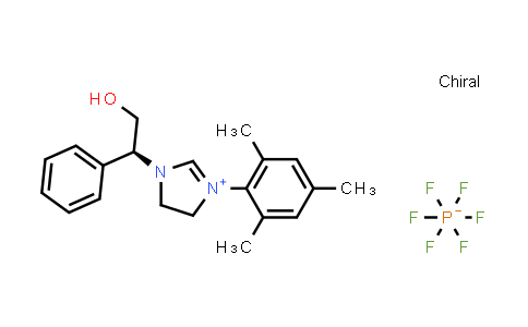 872164-47-1 | (S)-1-(2-Hydroxy-1-phenylethyl)-3-mesityl-4,5-dihydro-1H-imidazol-3-ium hexafluorophosphate(V)