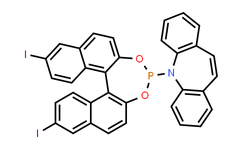 CAS No. 2757287-31-1, 5-[(11bR)-9,14-Diiododinaphtho[2,1-d:1′,2′-f][1,3,2]dioxaphosphepin-4-yl]-5H-dibenz[b,f]azepine
