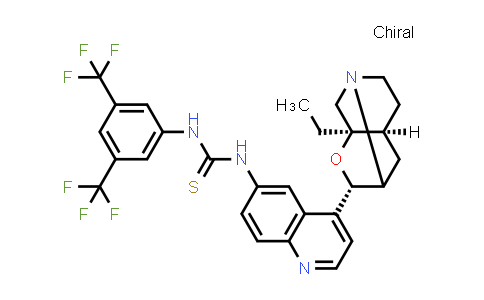 890043-55-7 | N-[3,5-双(三氟甲基)苯基] -N'-[(3α,9S)-3,9-环氧-10,11-二氢奎宁-6'-基]硫脲