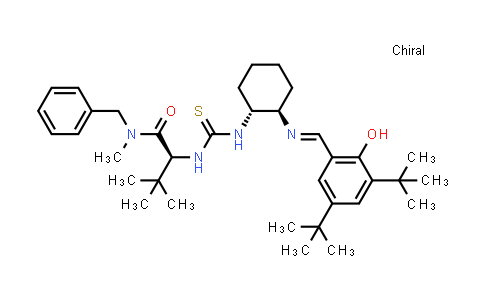 MC837873 | 479423-24-0 | (S)-2-[[(1R,2R)-2-[[[3,5-Bis(tert-butyl)-2-hydroxyphenyl]methylene]amino]cyclohexyl]thioureido]-N-benzyl-N,3,3-trimethylbutanamide