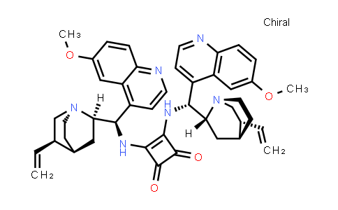 MC837906 | 1255087-69-4 | 3,4-Bis[[(9R)-6'-methoxycinchonan-9-yl]amino]-3-cyclobutene-1,2-dione