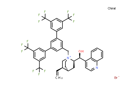 1257261-49-6 | (1S,2R,4S,5R)-2-((S)-Hydroxy(quinolin-4-yl)methyl)-1-((3,3'',5,5''-tetrakis(trifluoromethyl)-[1,1':3',1''-terphenyl]-5'-yl)methyl)-5-vinylquinuclidin-1-ium bromide