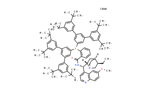 2769965-28-6 | 2-(Bis(3,3'',5,5''-tetra-tert-butyl-[1,1':3',1''-terphenyl]-5'-yl)phosphino)-N-((S)-((1S,2S,4S,5R)-5-ethylquinuclidin-2-yl)(6-methoxyquinolin-4-yl)methyl)benzamide