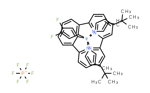 808142-88-3 | [4,4'-双(1,1-二甲基乙基)-2,2'-联吡啶基-κN,κN]双[5-氟-2-(5-甲基-2-吡啶基-κN)苯基κC]铱六氟磷酸
