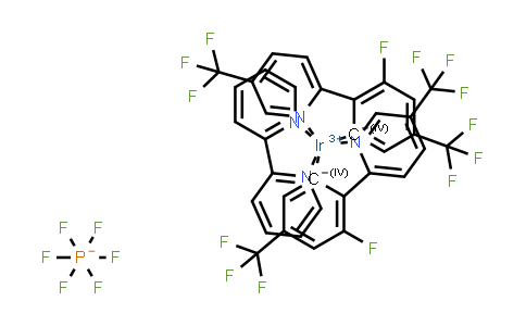 2828437-77-8 | Iridium(1+), (2,2′-bipyridine-κN1,κN1′)bis[3-fluoro-5-(trifluoromethyl)-2-[5-(trifluoromethyl)-2-pyridinyl-κN]phenyl-κC]-, (OC-6-33)-, hexafluorophosphate(1-) (1:1)