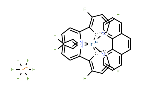 MC838074 | 2828437-84-7 | Iridium(1+), bis[3,5-difluoro-2-(5-fluoro-2-pyridinyl-κN)phenyl-κC](1,10-phenanthroline-κN1,κN10)-, (OC-6-13)-, hexafluorophosphate(1-) (1:1)