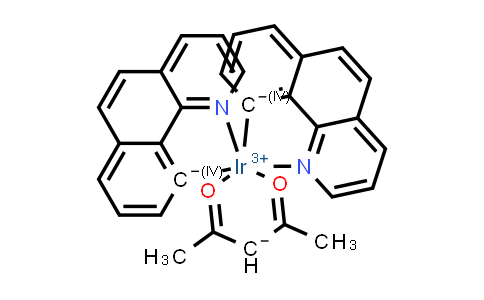 MC838076 | 337526-87-1 | Bis(2-benzo[h]quinoline-c2,n')(acetylacetonato)iridium(iii)