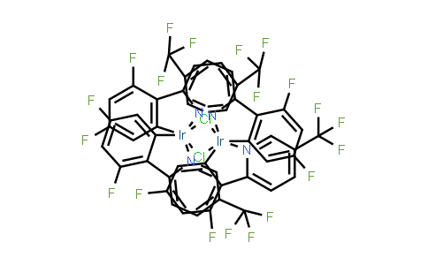 870987-64-7 | Di-μ-chlorotetrakis[3,5-difluoro-2-[5-trifluoromethyl-2-pyridinyl-kN)phenyl-kC]diiridium(III)