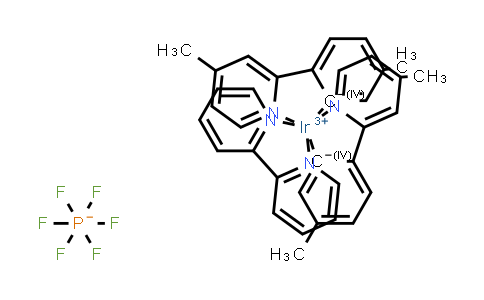 2828437-82-5 | 铱(1+),(2,2′-联吡啶-κN1,κN1′)双[5-甲基-2-(4-甲基-2-吡啶基-κN)苯基-κC]-,(OC-6-33)-,六氟磷酸盐(1-) (1:1)