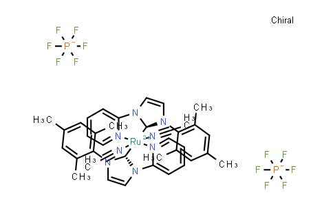 2088512-45-0 | 钌(2+), 双(乙腈)双[1,3-二氢-1-(2-吡啶基-κN)-3-(2,4,6-三甲基苯基)-2H-咪唑-2-亚基-κC] -, (OC-6-33)-, 六氟磷酸盐(1-) (1:2)