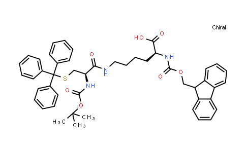 587854-43-1 | n2-(((9h-Fluoren-9-yl)methoxy)carbonyl)-n6-(n-(tert-butoxycarbonyl)-s-trityl-l-cysteinyl)-l-lysine