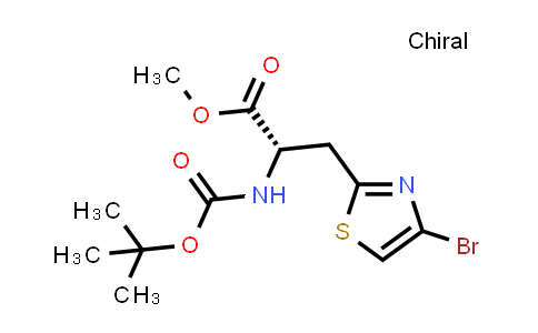 2641451-73-0 | Methyl (S)-3-(4-bromothiazol-2-yl)-2-((tert-butoxycarbonyl)amino)propanoate