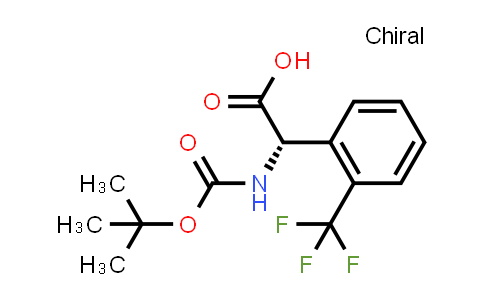 1203454-45-8 | (S)-2-((tert-Butoxycarbonyl)amino)-2-(2-(trifluoromethyl)phenyl)acetic acid