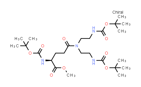 1083174-75-7 | Methyl N2-(tert-butoxycarbonyl)-N5,N5-bis(2-((tert-butoxycarbonyl)amino)ethyl)-L-glutaminate