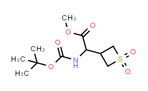 2279126-47-3 | Methyl 2-(tert-butoxycarbonylamino)-2-(1,1-dioxothietan-3-yl)acetate