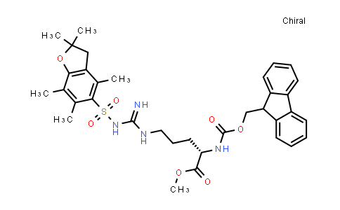 813452-47-0 | N2-(((9H-芴-9-基)甲氧基)羰基)-Nw-((2,2,4,6,7-五甲基-2,3-二氢苯并呋喃-5-基)磺酰基)-L-精氨酸甲酯