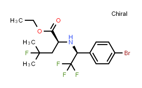 1112233-63-2 | Ethyl (S)-2-(((S)-1-(4-bromophenyl)-2,2,2-trifluoroethyl)amino)-4-fluoro-4-methylpentanoate