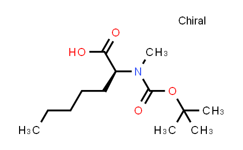 2389078-55-9 | (S)-2-((tert-butoxycarbonyl)(methyl)amino)heptanoic acid