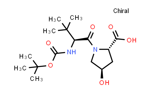 630421-46-4 | (2S,4R)-1-((S)-2-((tert-butoxycarbonyl)amino)-3,3-dimethylbutanoyl)-4-hydroxypyrrolidine-2-carboxylic aci