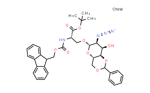 878483-02-4 | O-(2-叠氮-4,6-O-苯亚甲基-2-脱氧-α-D-吡喃半乳糖)-N-[(9H-芴-9-基甲氧基)羰基]-L-丝氨酸叔丁酯