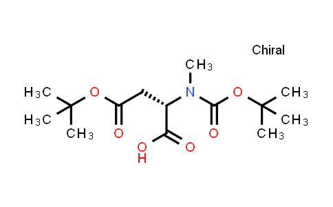 957208-71-8 | (S)-4-(tert-butoxy)-2-((tert-butoxycarbonyl)(methyl)amino)-4-oxobutanoic acid