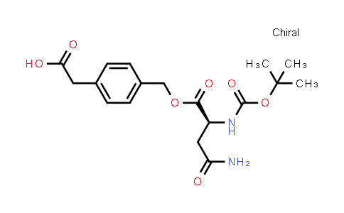 73401-72-6 | 2-(4-((((Tert-butoxycarbonyl)-L-asparaginyl)oxy)methyl)phenyl)acetic acid