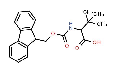 CAS No. 186320-21-8, 2-((((9H-Fluoren-9-yl)methoxy)carbonyl)amino)-3,3-dimethylbutanoic acid
